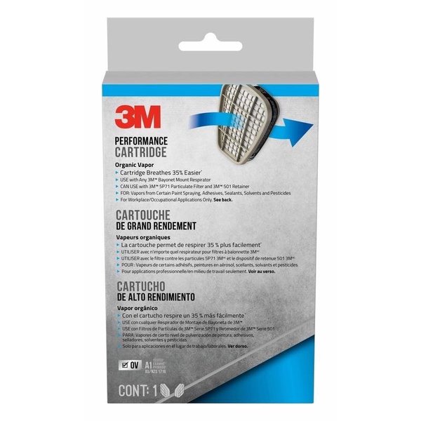 Scotch 3M KN95 Sanding and Lead Paint Removal Replacement Cartridge 6000 Gray 1 pair 6001P1-DC